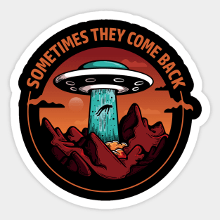 Alien Abduction Sticker